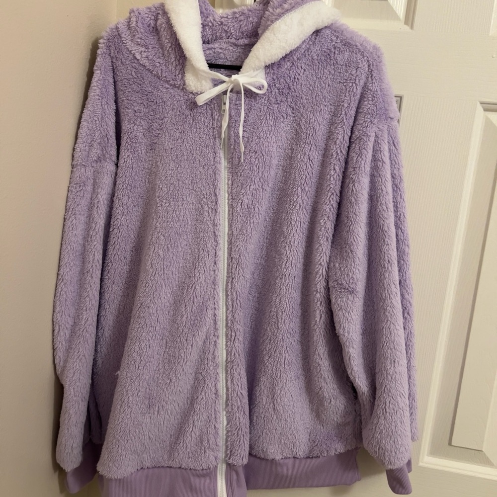 2 jackets for $20 NEW WITHOUT TAGS SHEIN Lilac and Brown Teddy Jacket